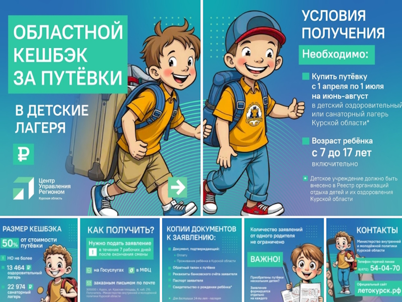Частичная компенсация за путевку в детский оздоровительный лагерь.